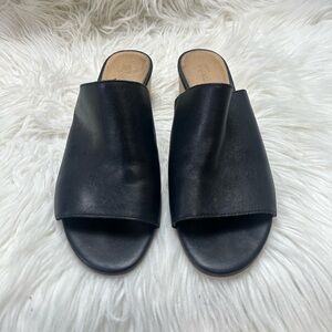 Madewell Size 7.5 Black Leather Mules